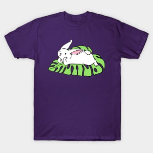 Monstera Leaf Bunny II T-Shirt